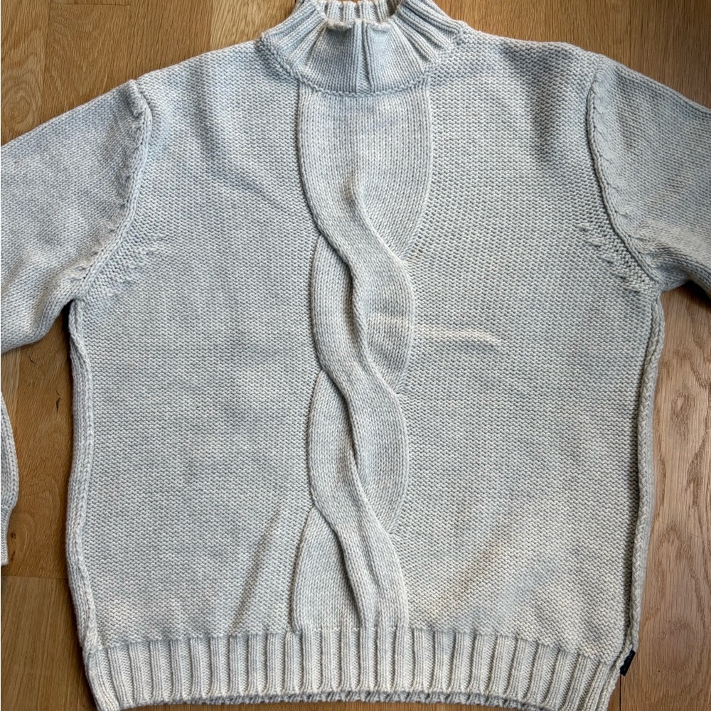 ARMAND BASI Barcelona Gray Wool Acrylic Sweater